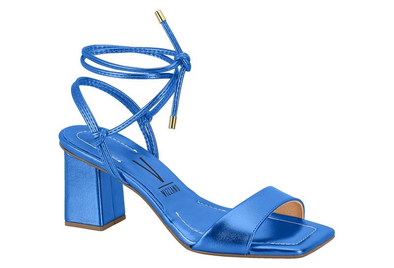 Sandalia Taco Azul