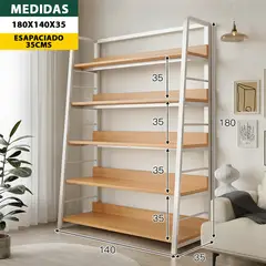 TIENDA EL GARAGE - Estante Rack 5 repisas 180x140x35cms