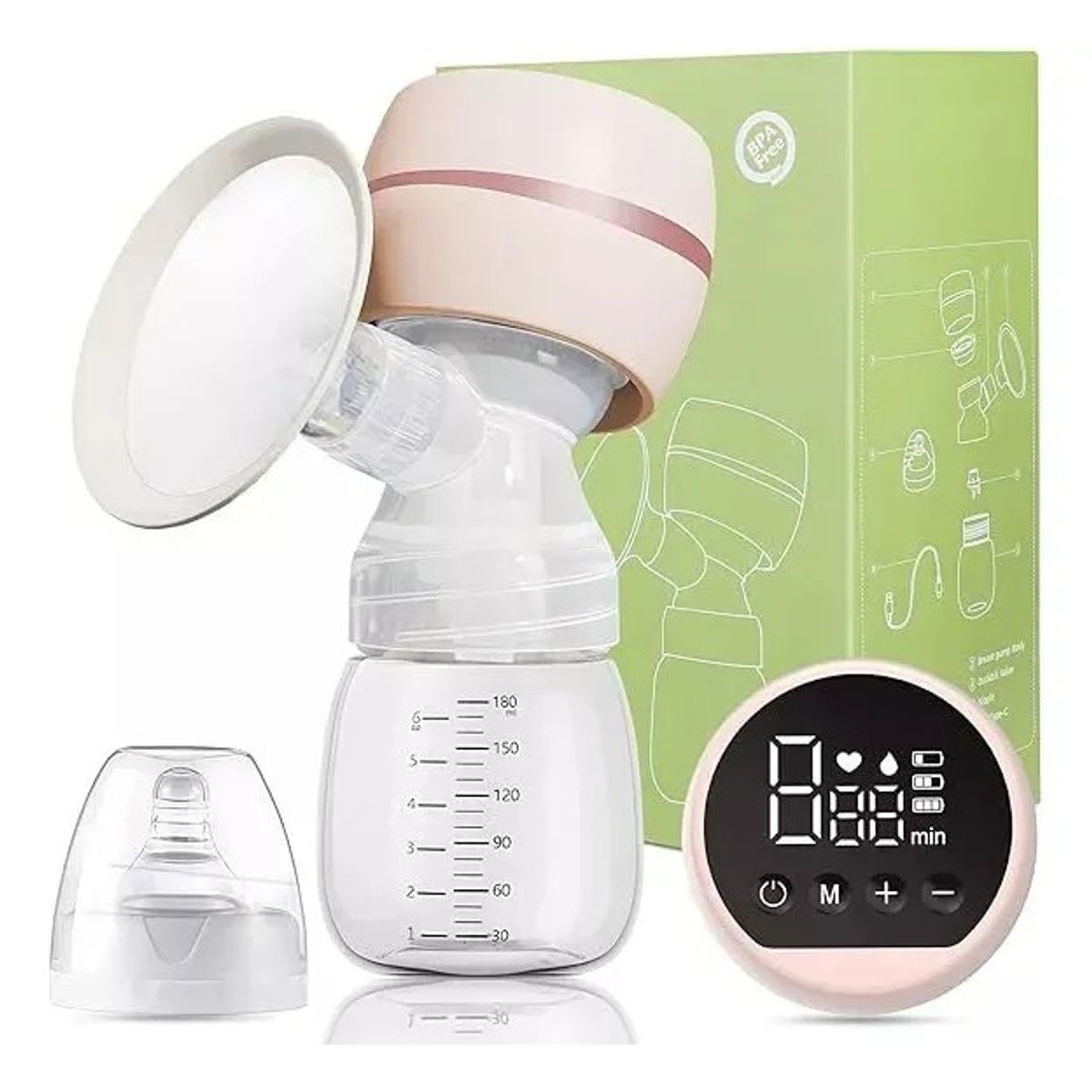 MUNDO MAGIA - Extractor De Leche Materna180ml Rosado