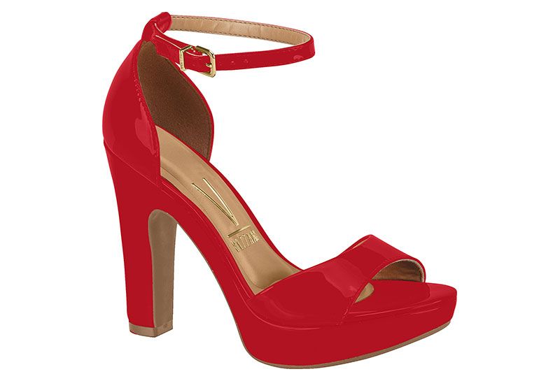 Sandalia Taco Rojo