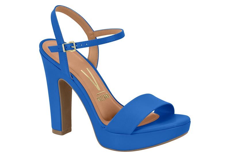 Sandalia Taco Azul