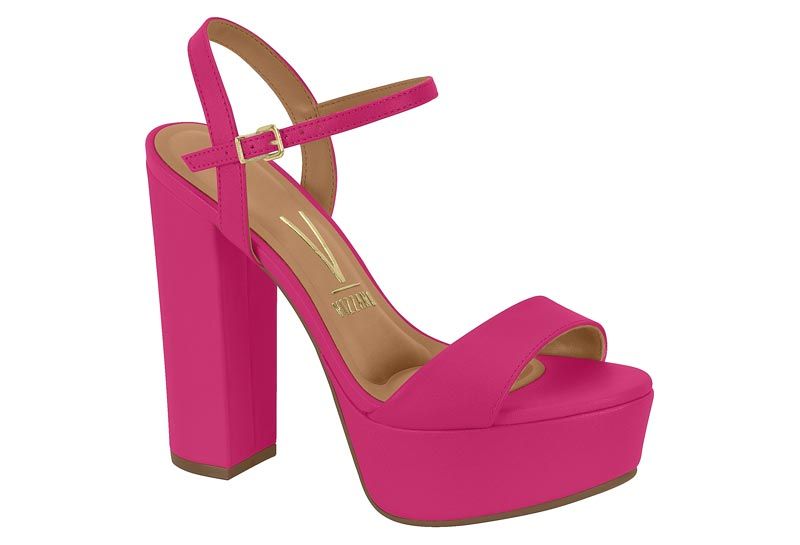 Sandalia Taco Fucsia