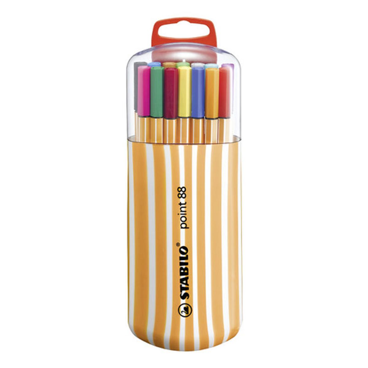 STABILO - Stabilo Rotulador Punta Fina Point 88 Estuche Zebrui 20 Unid Multicolor