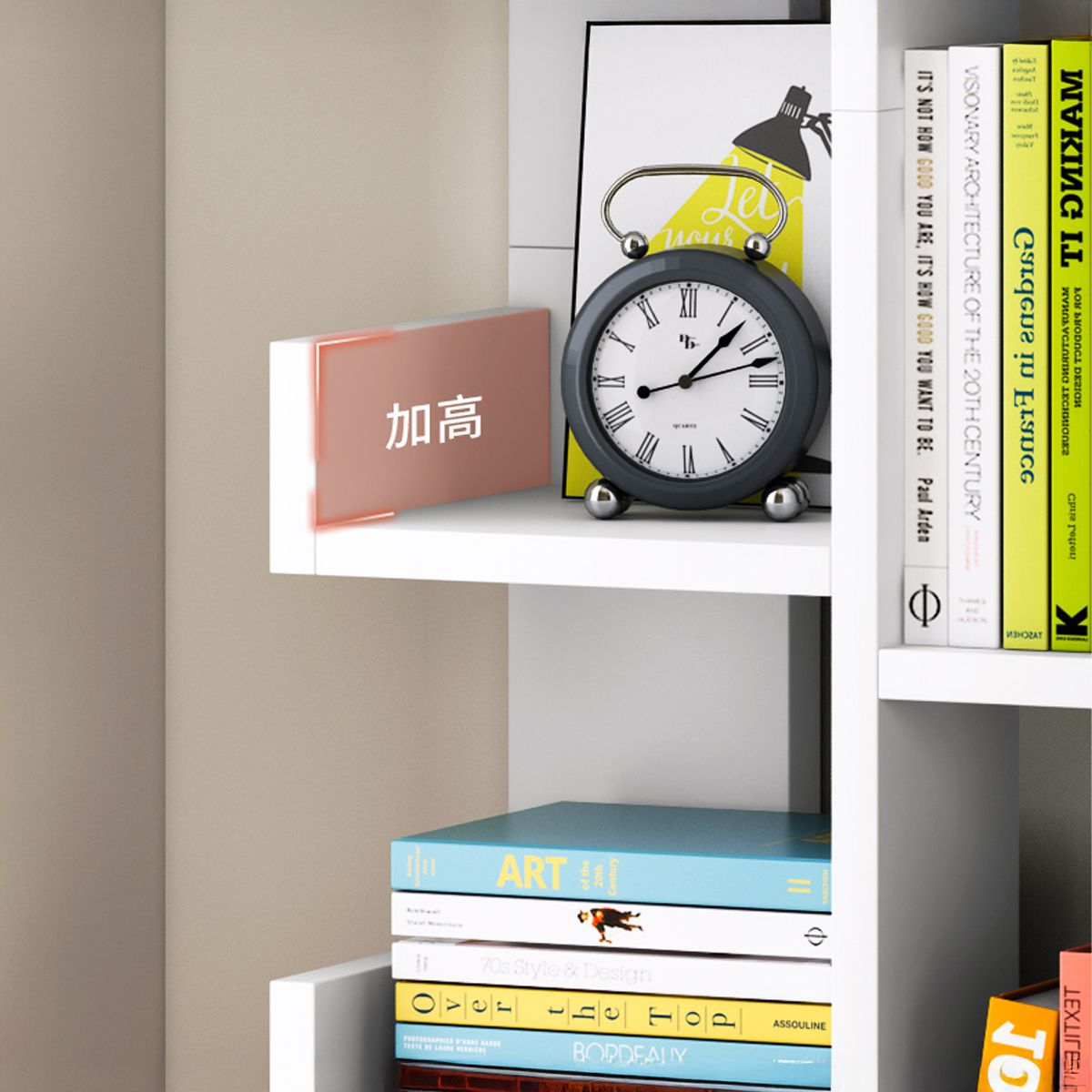 TIENDA EL GARAGE - REPISA MADERA MULTIUSO LIBRERO JUGUETERO 169x51x19