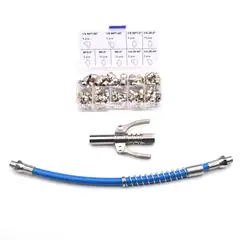 MUNDO MAGIA - Boquilla Engrasadora Manual Herramientas Con Mangueras 67pcs