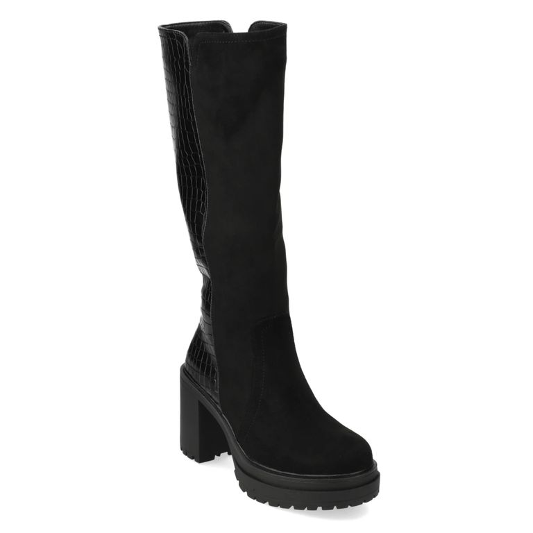 Bota Taco Negro Mujer