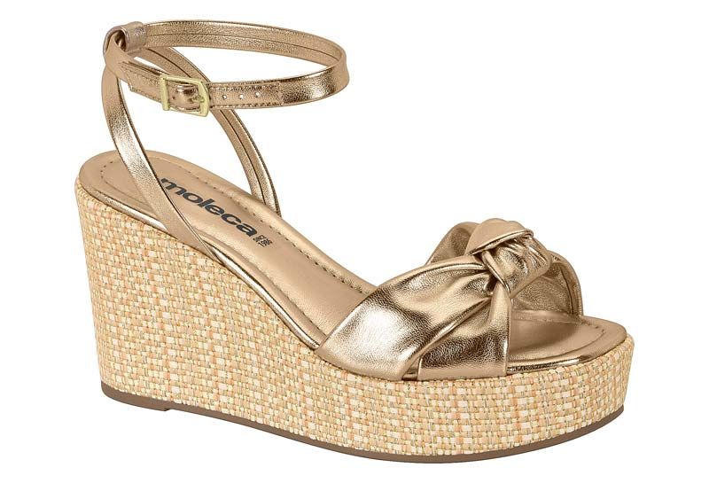 Sandalia Taco Dorado