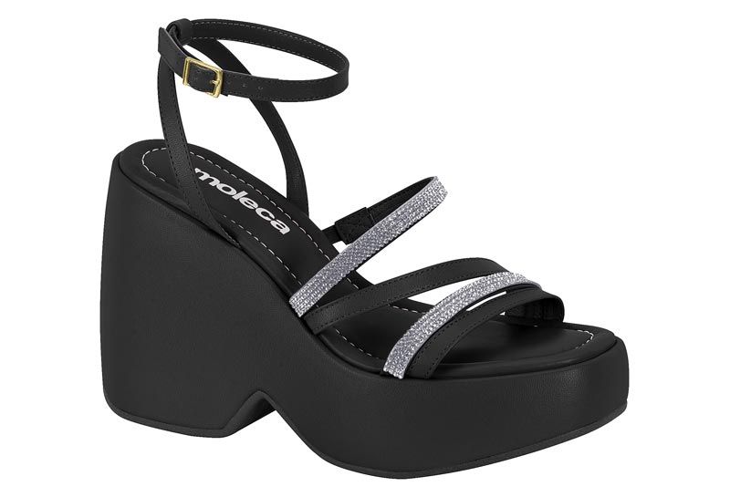 Sandalia Taco Negro
