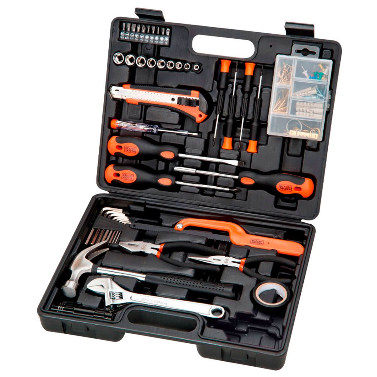 BLACK+DECKER - Set 125 piezas herramientas manuales BLACK+DECKER