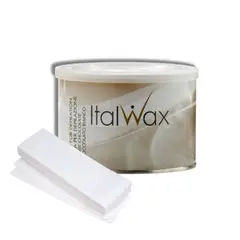 ITALWAX - Pack Lata de Cera Chocolate Blanco 400 gr más 100u Bandas Estándar