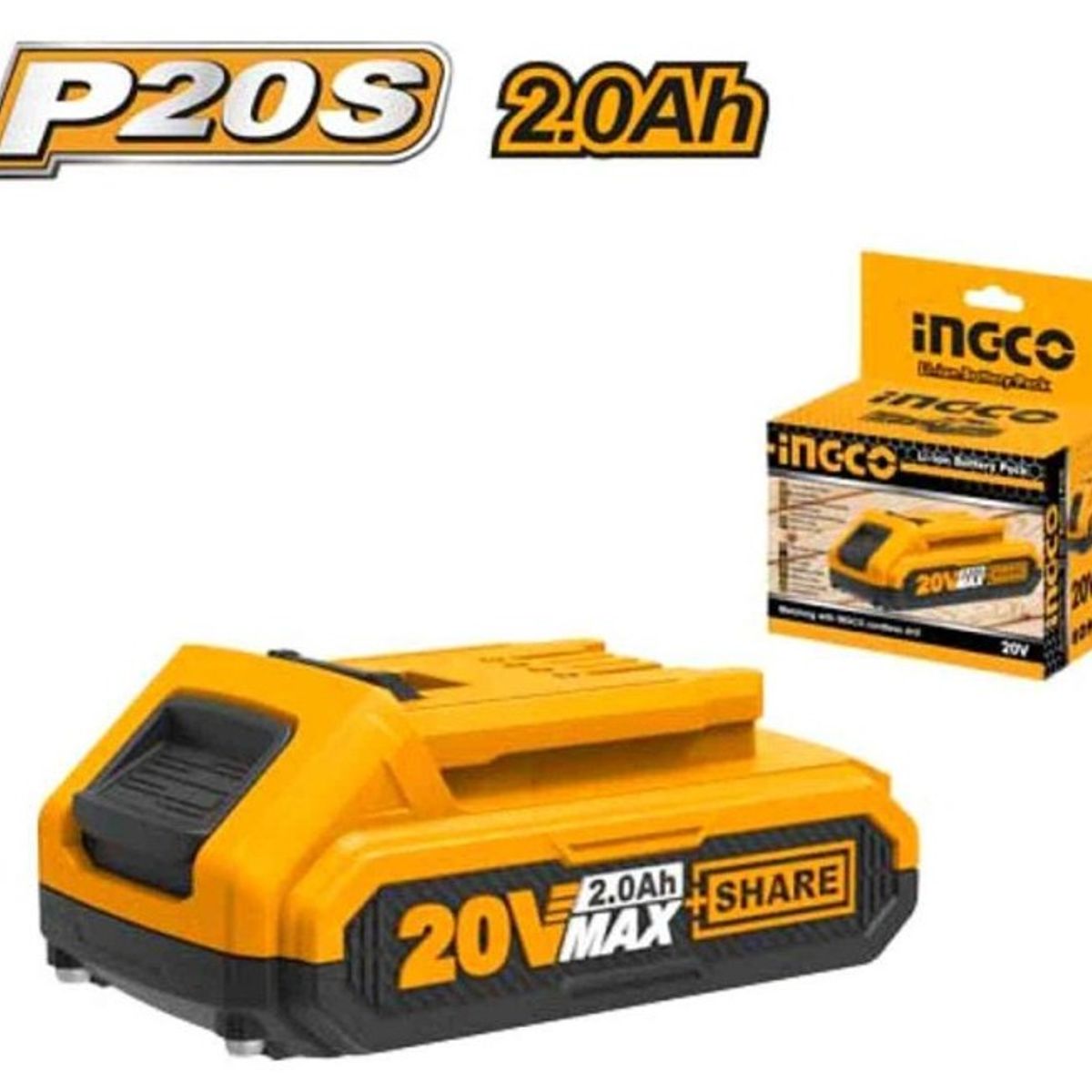 INGCO - batería de iones de litio de 20V y 20Ah de Ingco