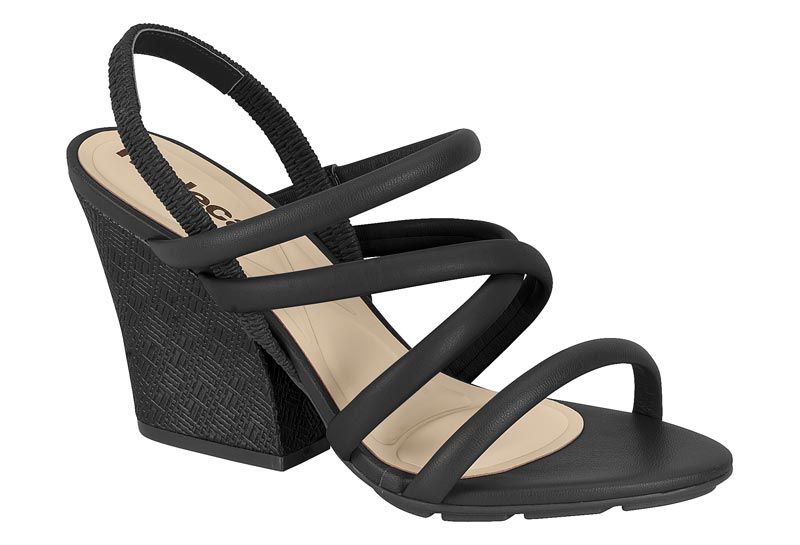 Sandalia Taco Negro
