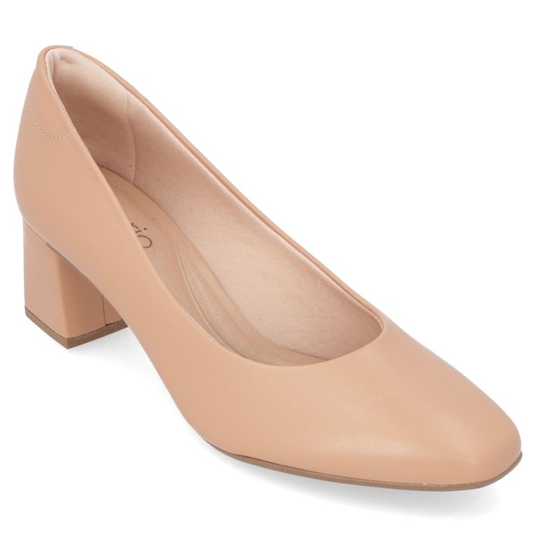 Zapato Taco Beige