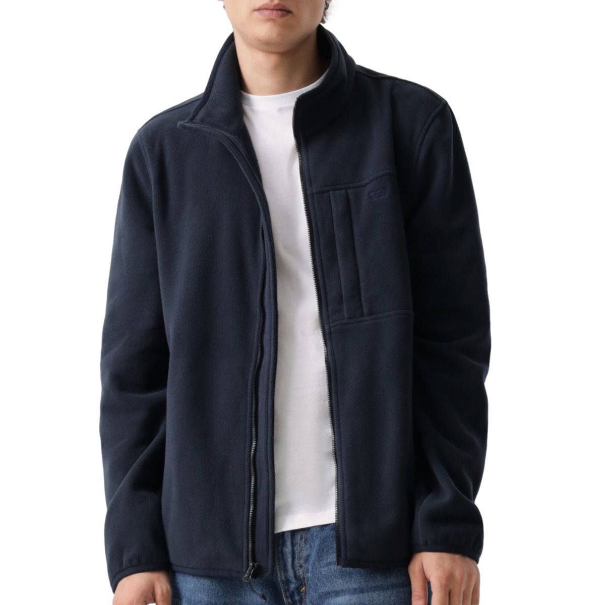 LEVIS - Chaqueta Hombre Polar Fleece Zip Jkt Azul Levis