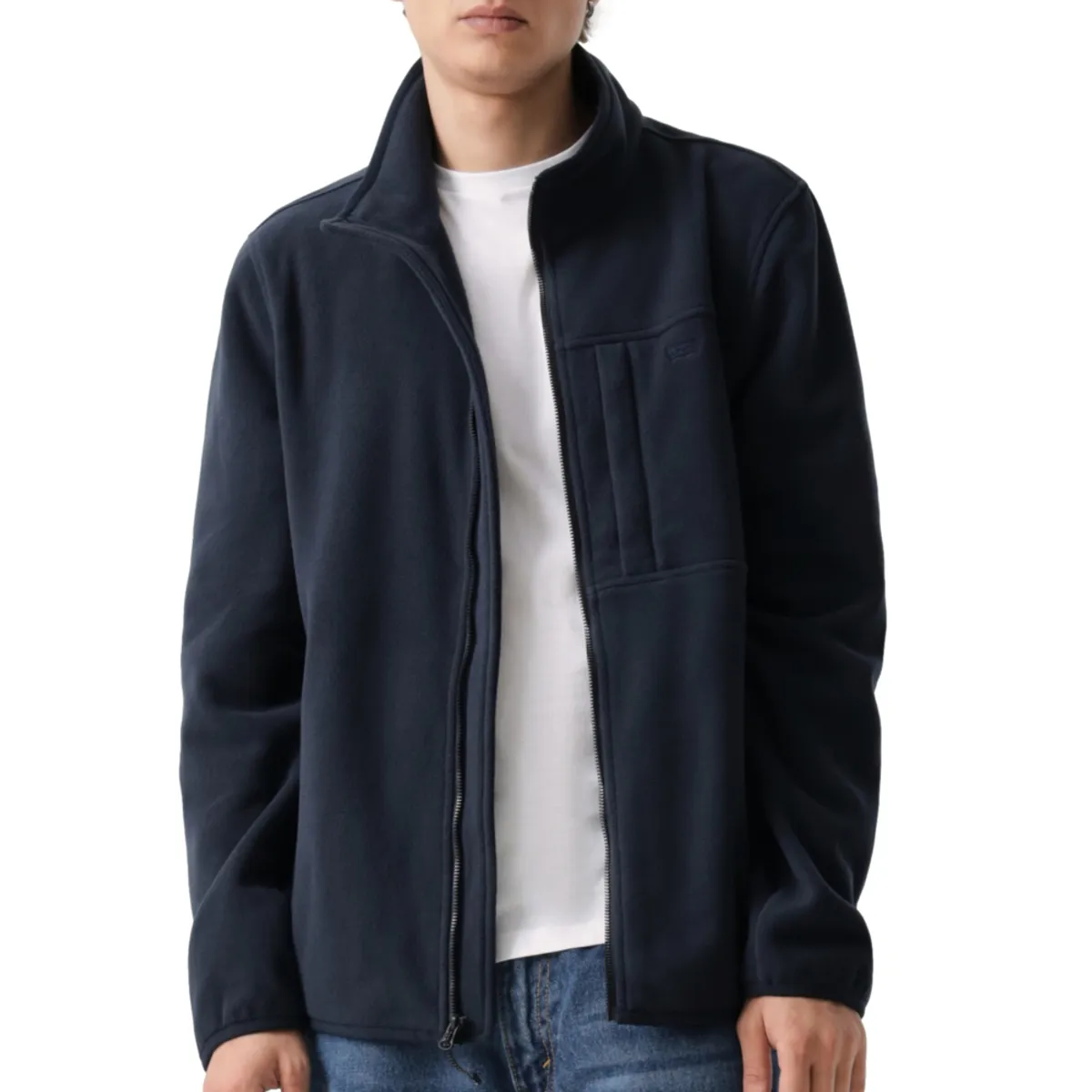 LEVIS - Chaqueta Hombre Polar Fleece Zip Jkt Azul Levis