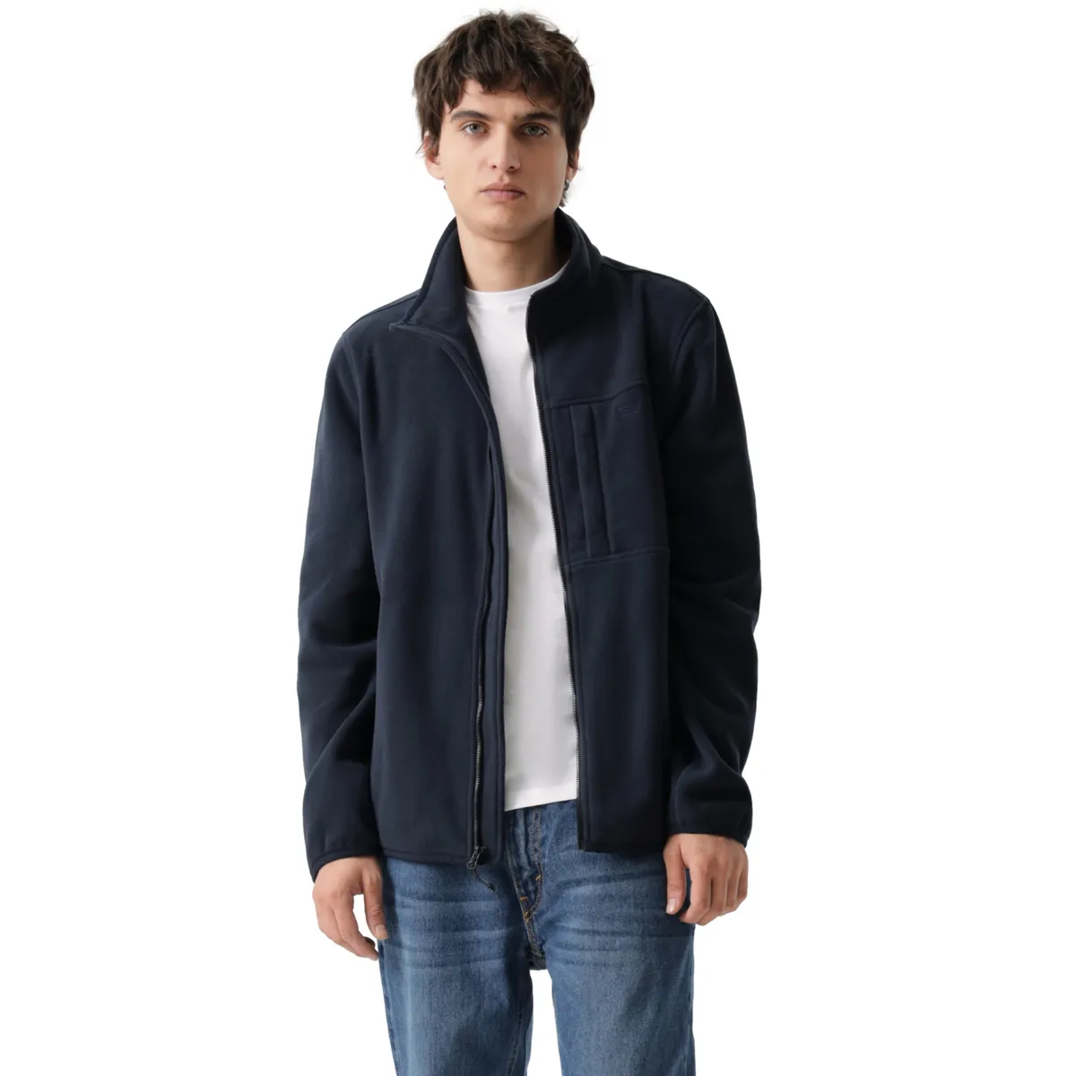 LEVIS - Chaqueta Hombre Polar Fleece Zip Jkt Azul Levis