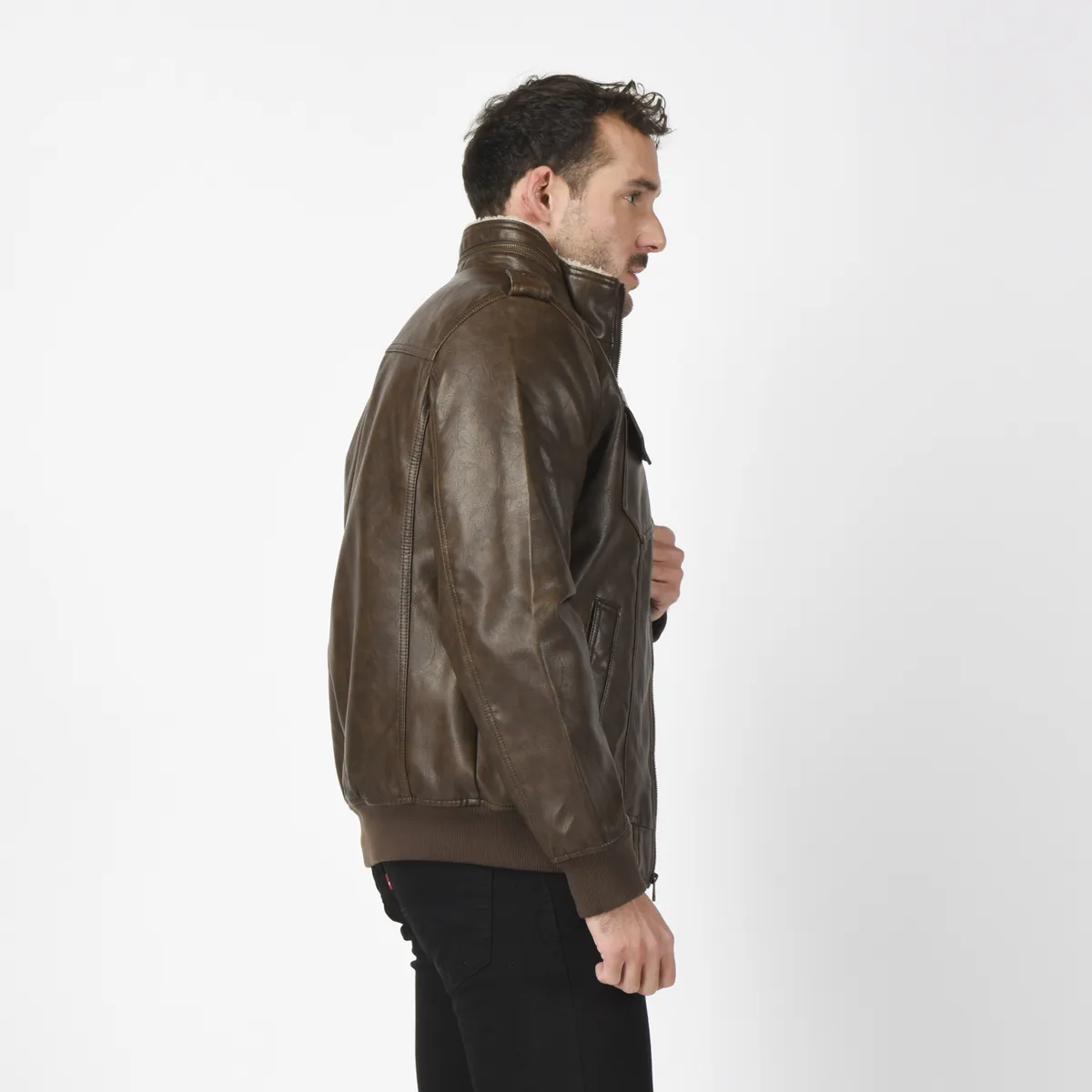LEVIS - Chaqueta Hombre Military Bomber Café Levis