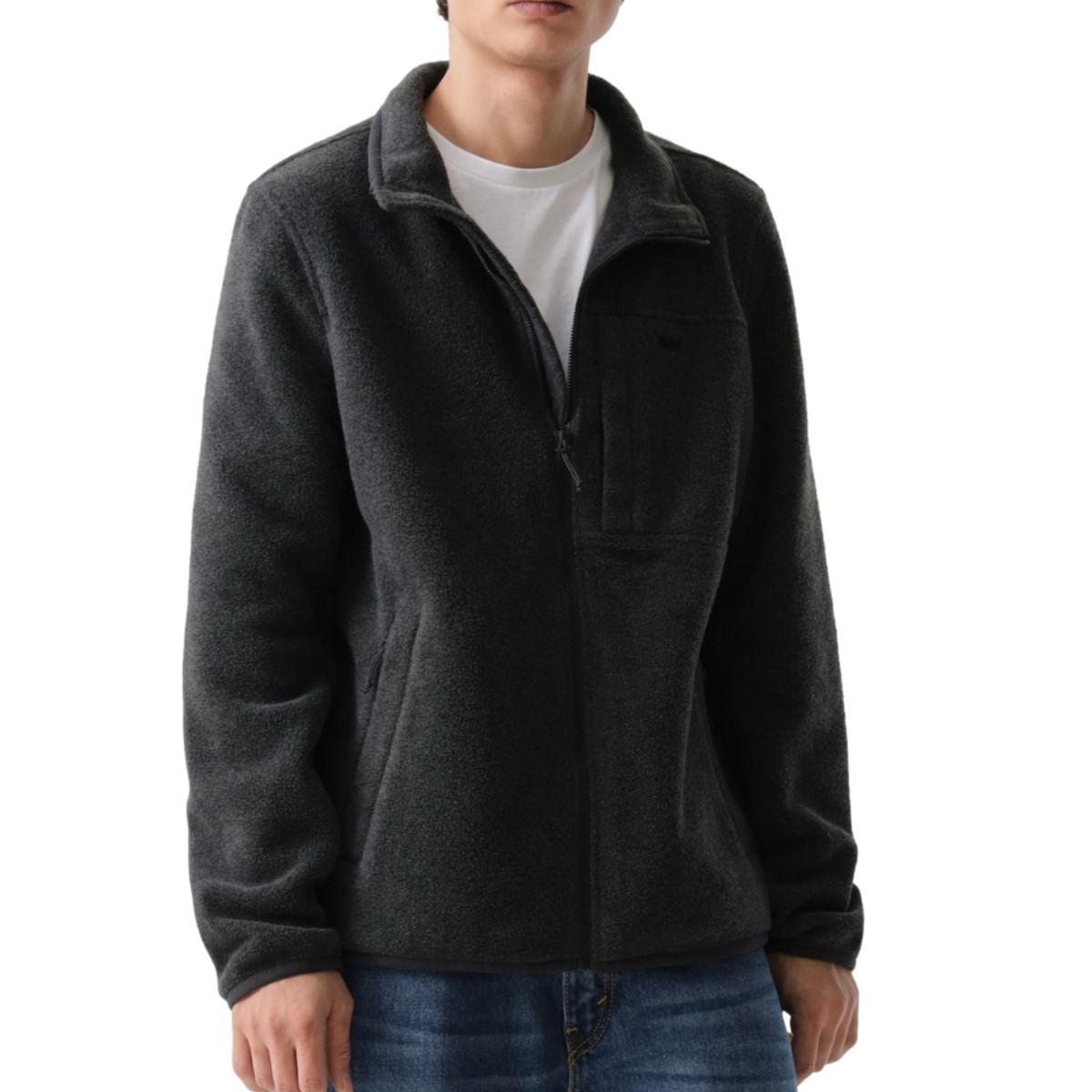 LEVIS - Chaqueta Hombre Polar Fleece Zip Jkt Gris Levis