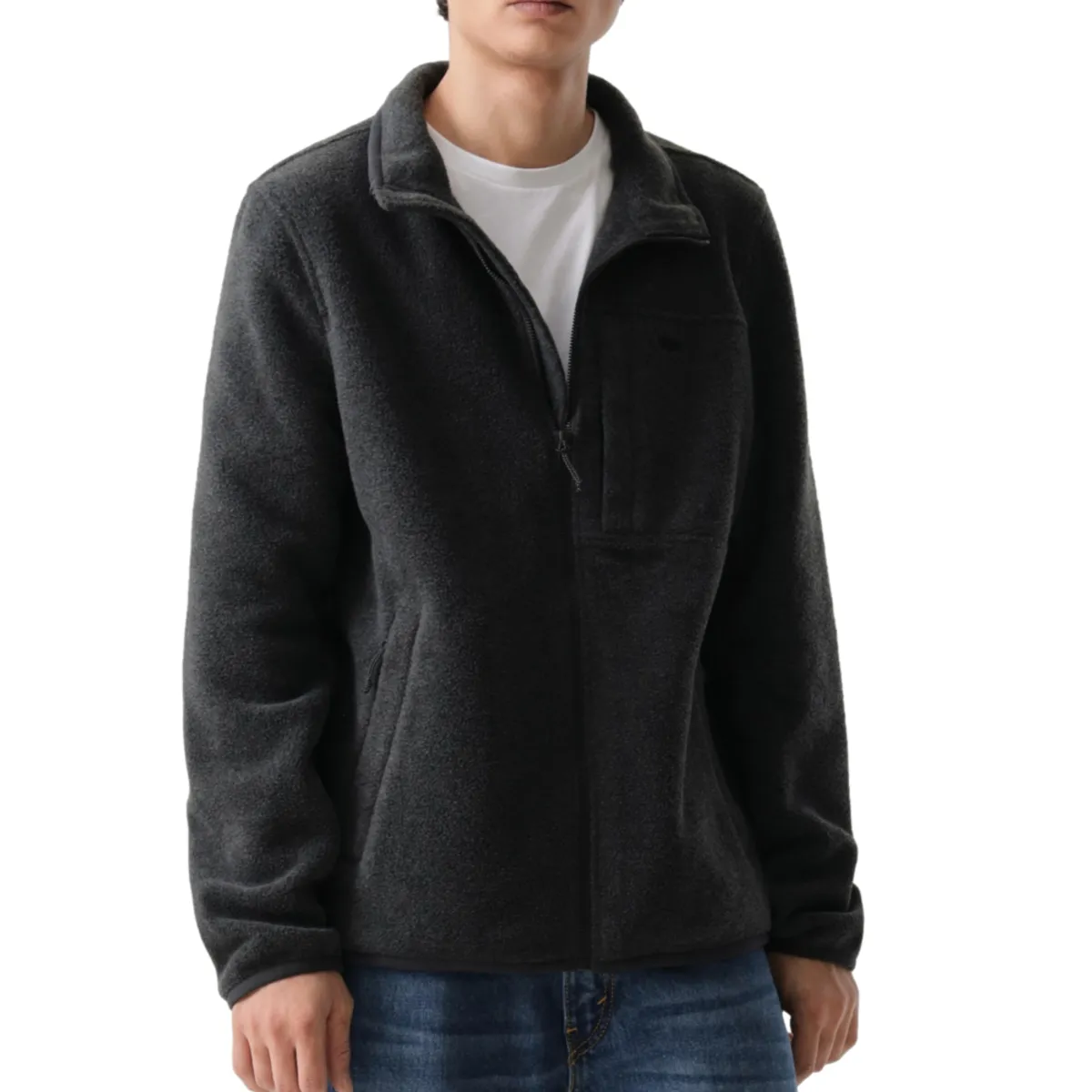LEVIS - Chaqueta Hombre Polar Fleece Zip Jkt Gris Levis