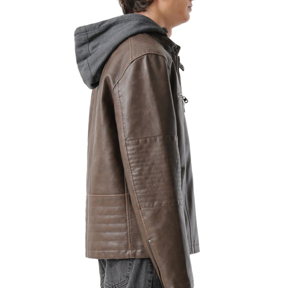LEVIS - Chaqueta Hombre Cut Racer W/ Hood Café Levis