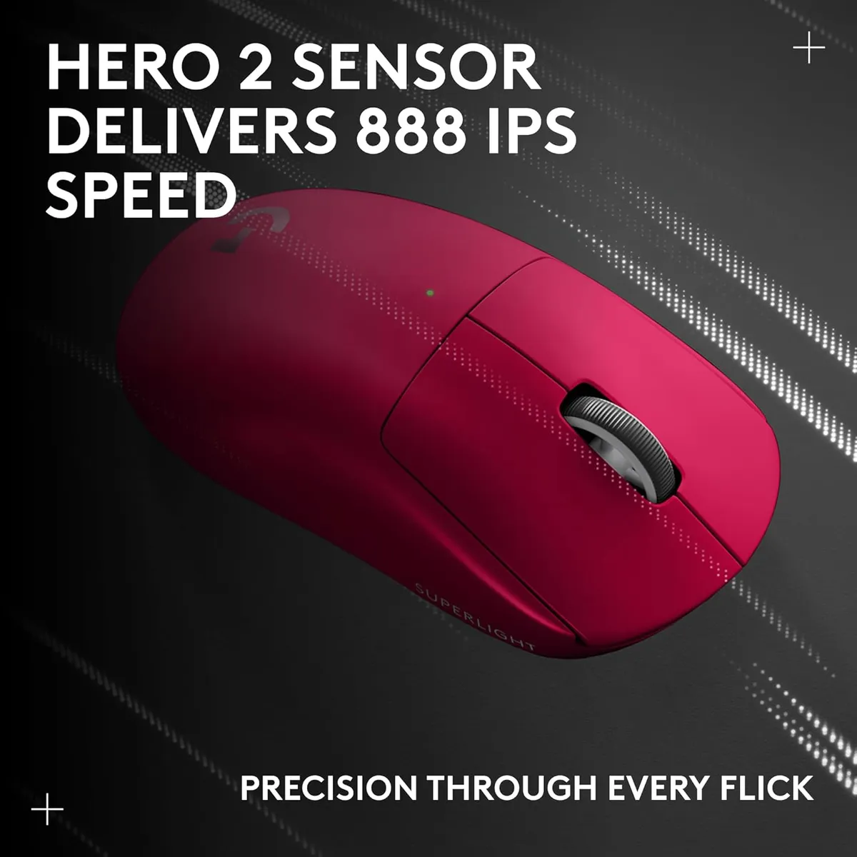 LOGITECH - Logitech G Pro X Superlight 2 Lightspeed Mouse Magenta