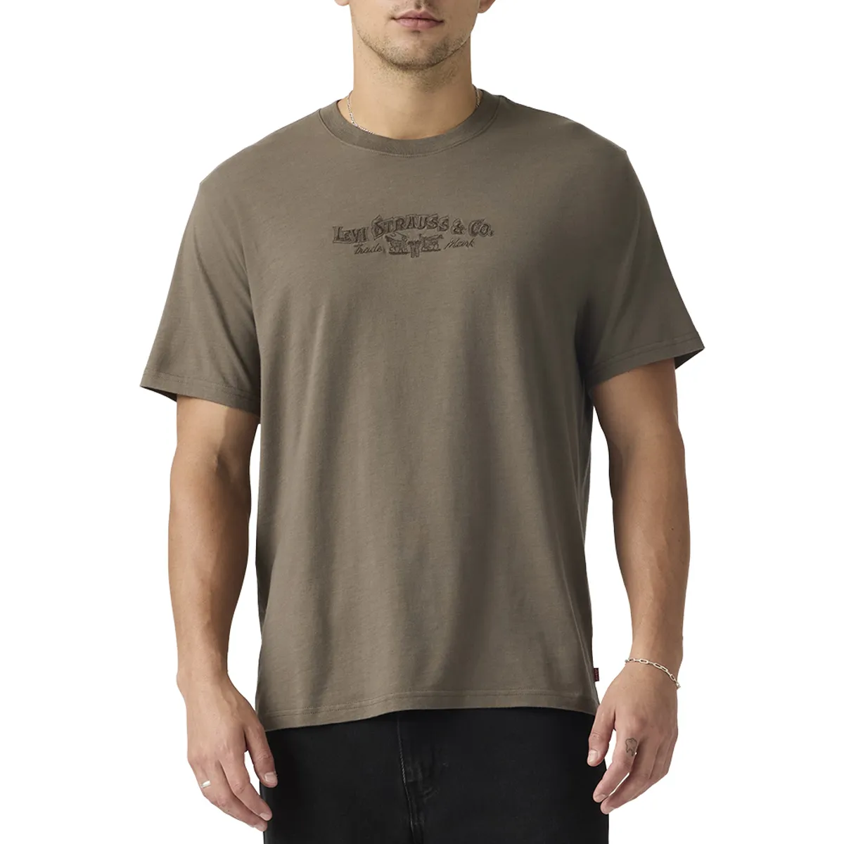 LEVIS - Polera Hombre Relaxed Fit Tee Café Levis
