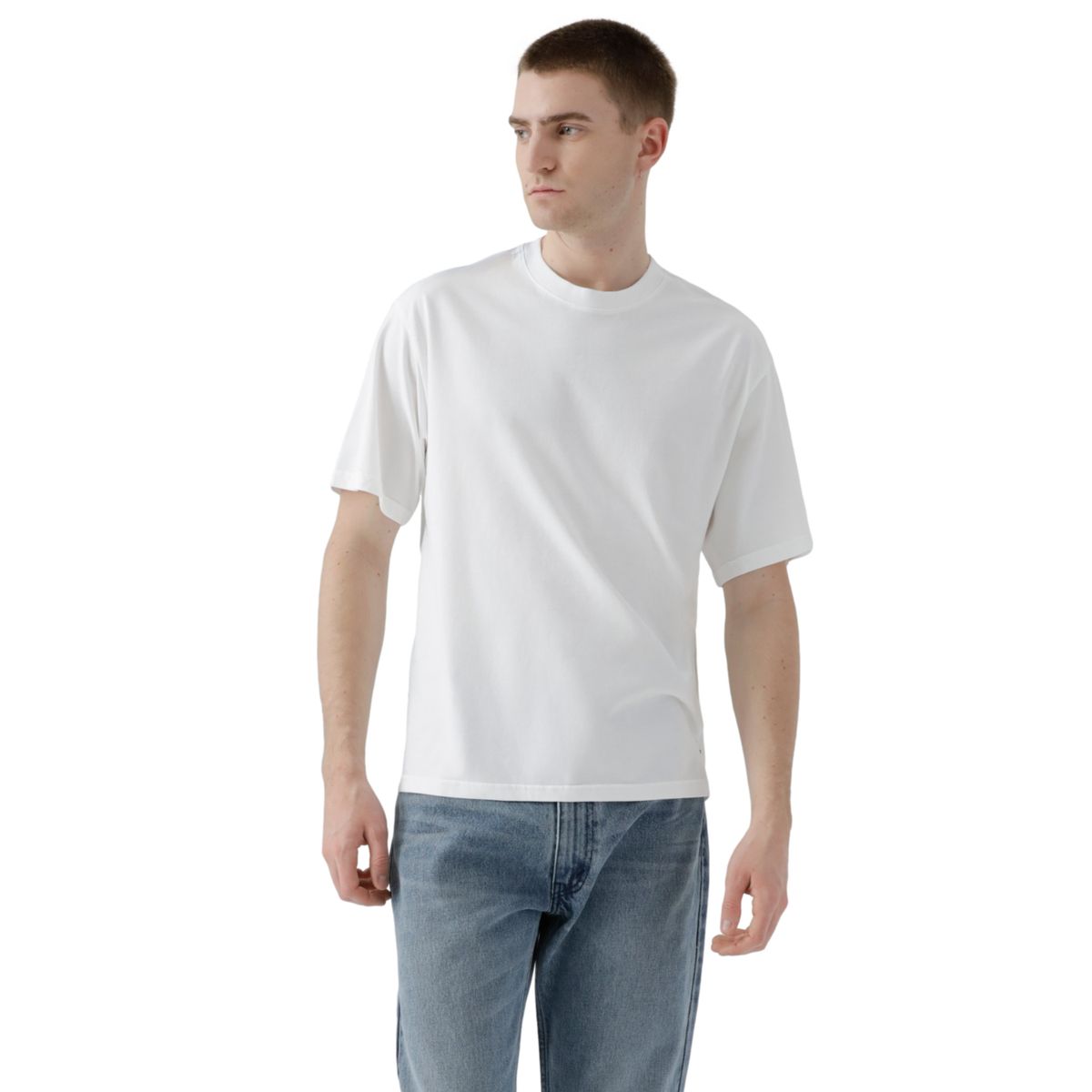 LEVIS - Polera Hombre Cropped Tee Blanco Levis