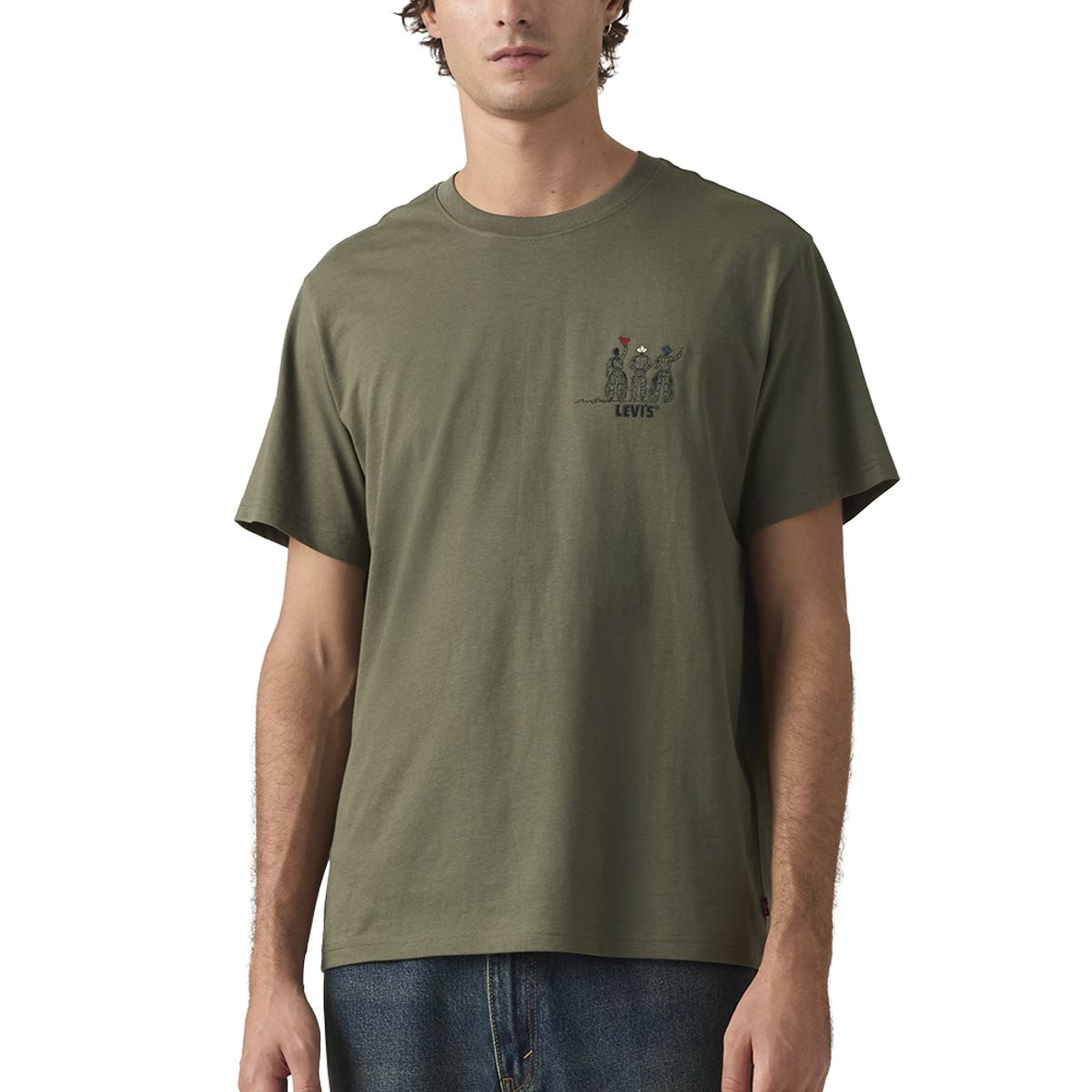 LEVIS - Polera Hombre Relaxed Fit Tee Verde Levis
