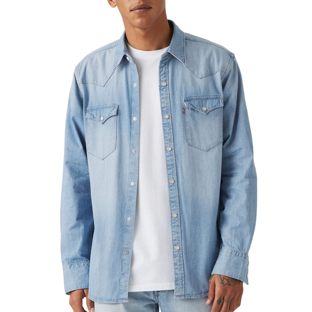 LEVIS - Camisa Hombre Western Standard Celeste Levis