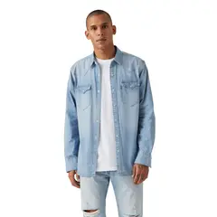 LEVIS - Camisa Hombre Western Standard Celeste