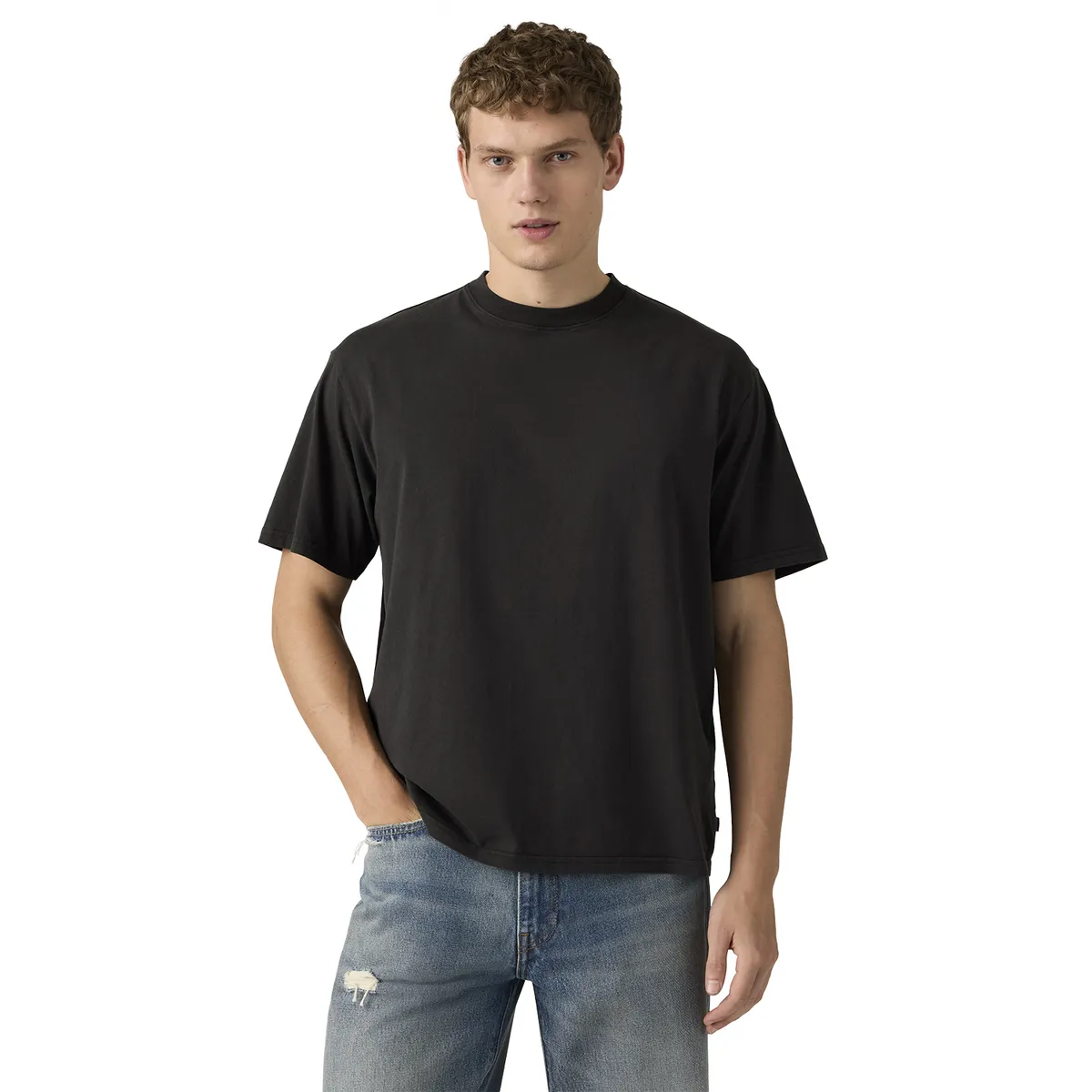 LEVIS - Polera Hombre Cropped Tee Negro Levis
