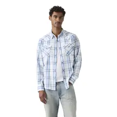 LEVIS - Camisa Hombre Barstow Western Standard Celeste