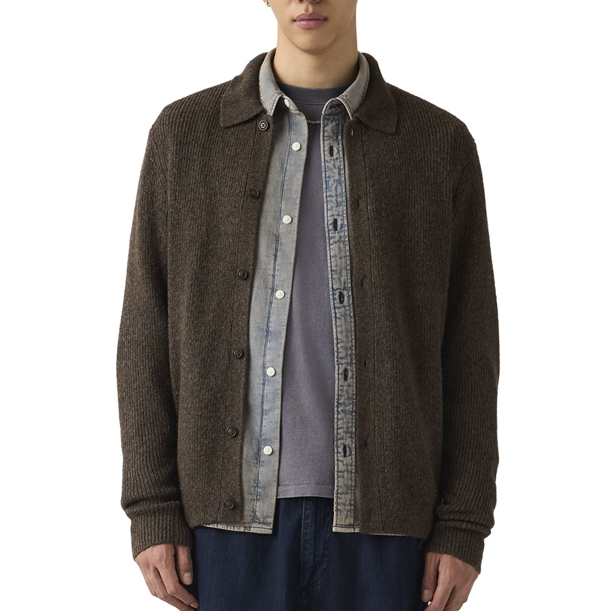 LEVIS - Sweater Hombre Catalina Cardigan Café Levis