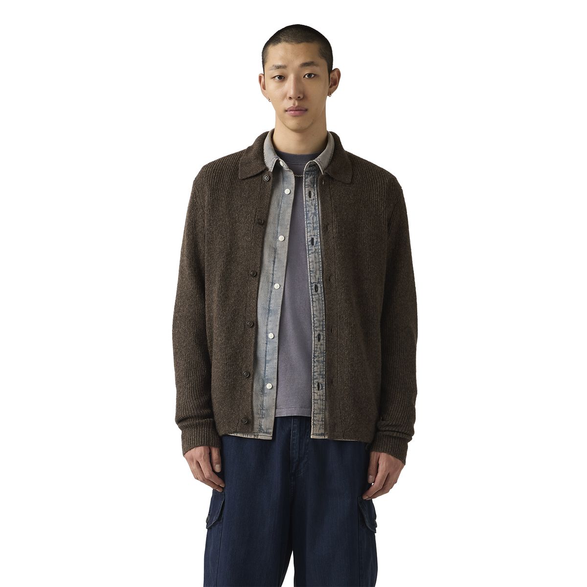 LEVIS - Sweater Hombre Catalina Cardigan Café Levis