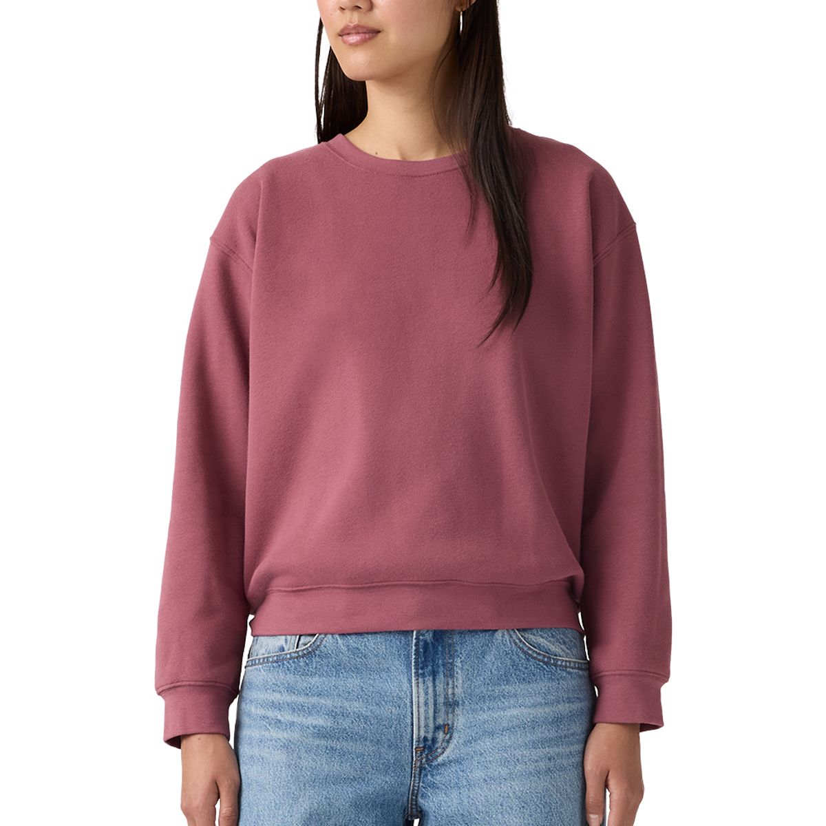 LEVIS - Polerón Mujer Everyday Sweatshirt Burdeo Levis