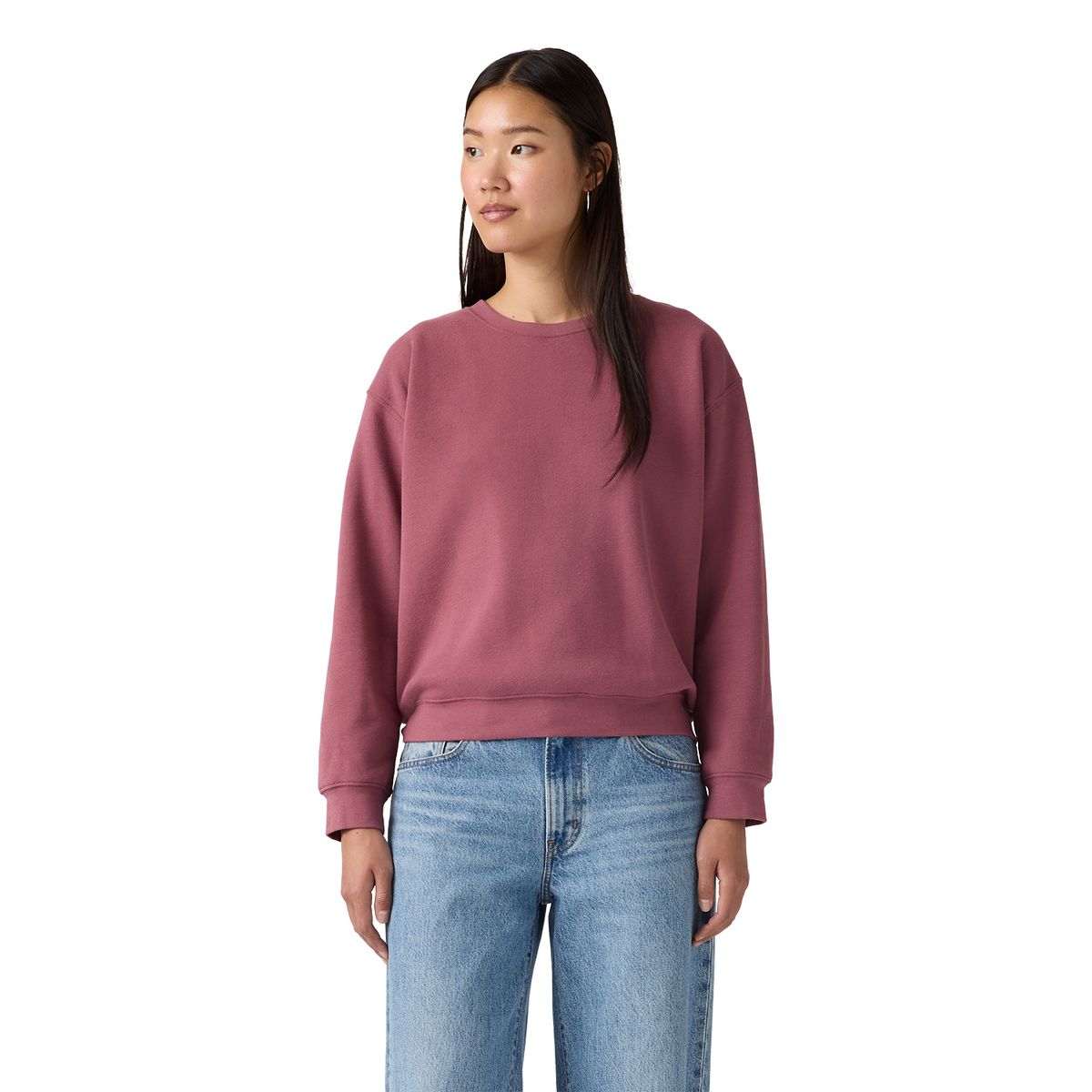 LEVIS - Polerón Mujer Everyday Sweatshirt Burdeo Levis