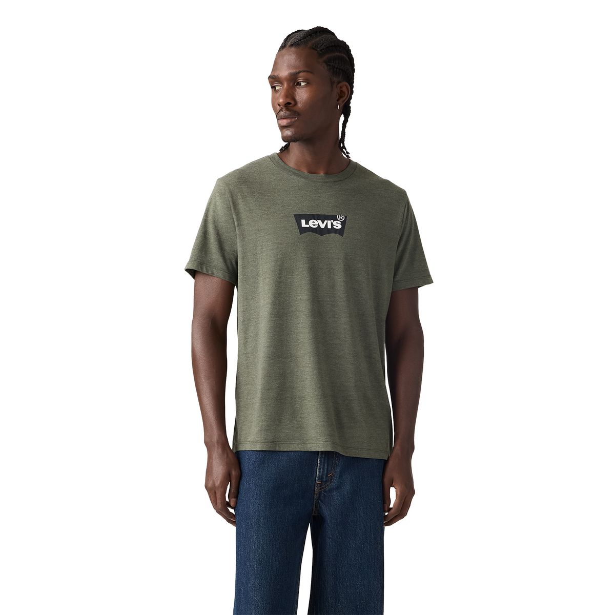 LEVIS - Polera Hombre Graphic Crewneck Tee Verde Levis