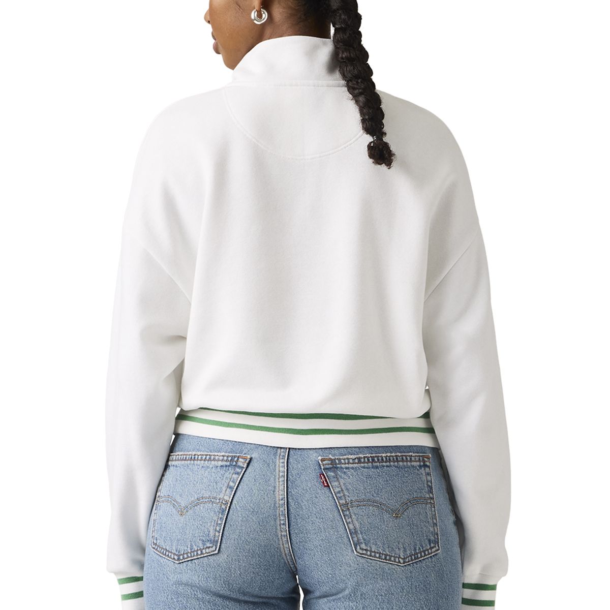 LEVIS - Polerón Mujer Gr Everyday 1/4 Zip Blanco Levis