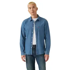 LEVIS - Camisa Hombre Classic 1 Pkt Standard Azul