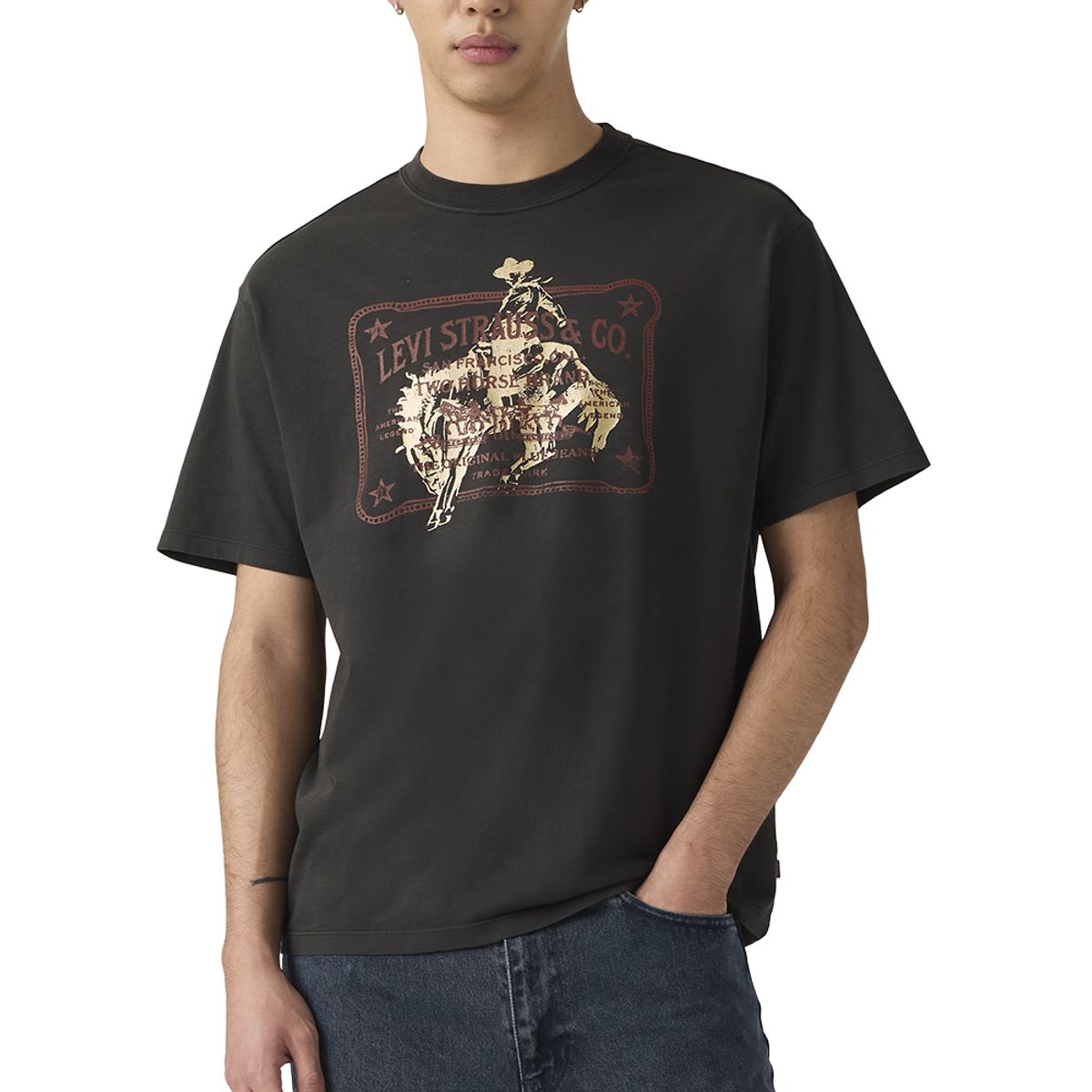 LEVIS - Polera Hombre Vintage Fit Graphic Tee Negro Levis