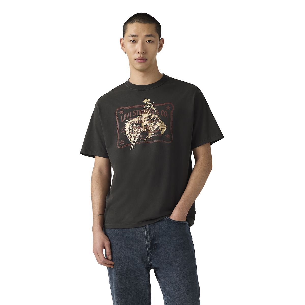 LEVIS - Polera Hombre Vintage Fit Graphic Tee Negro Levis