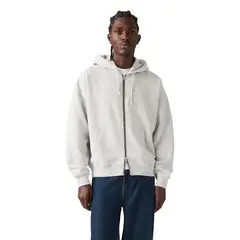 LEVIS - Polerón Hombre Cropped Full Zip Gris