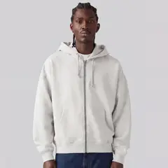 LEVIS - Polerón Hombre Cropped Full Zip Gris