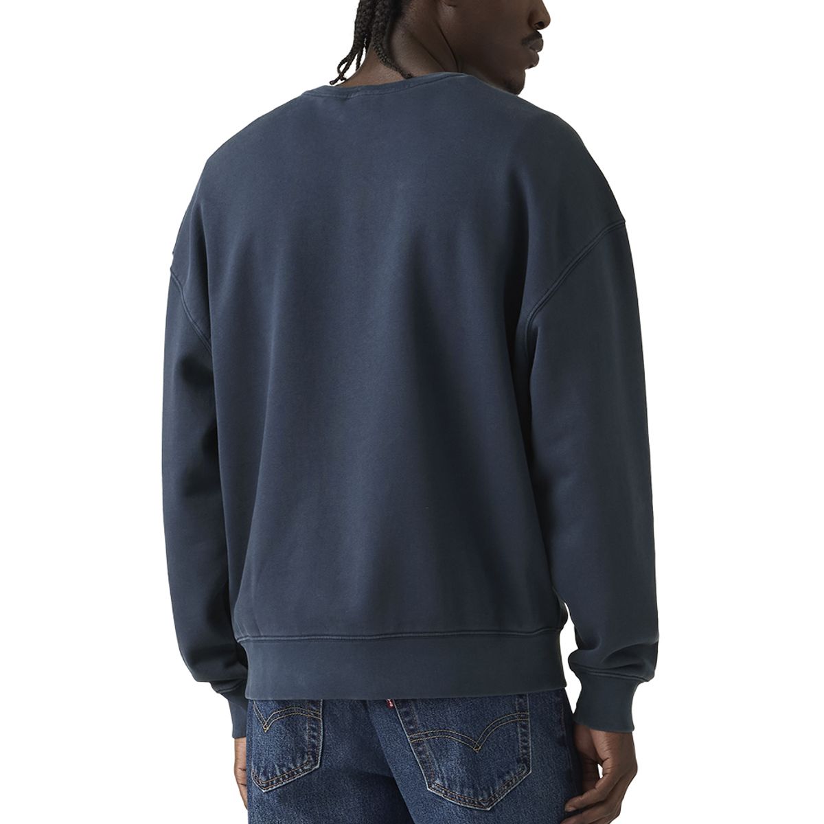 LEVIS - Polerón Hombre Cropped Graphic Crew Azul Levis