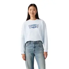 LEVIS - Polerón Mujer Gr Everyday Crew Celeste