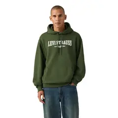 LEVIS - Polerón Hombre Relaxed Graphic Po Verde