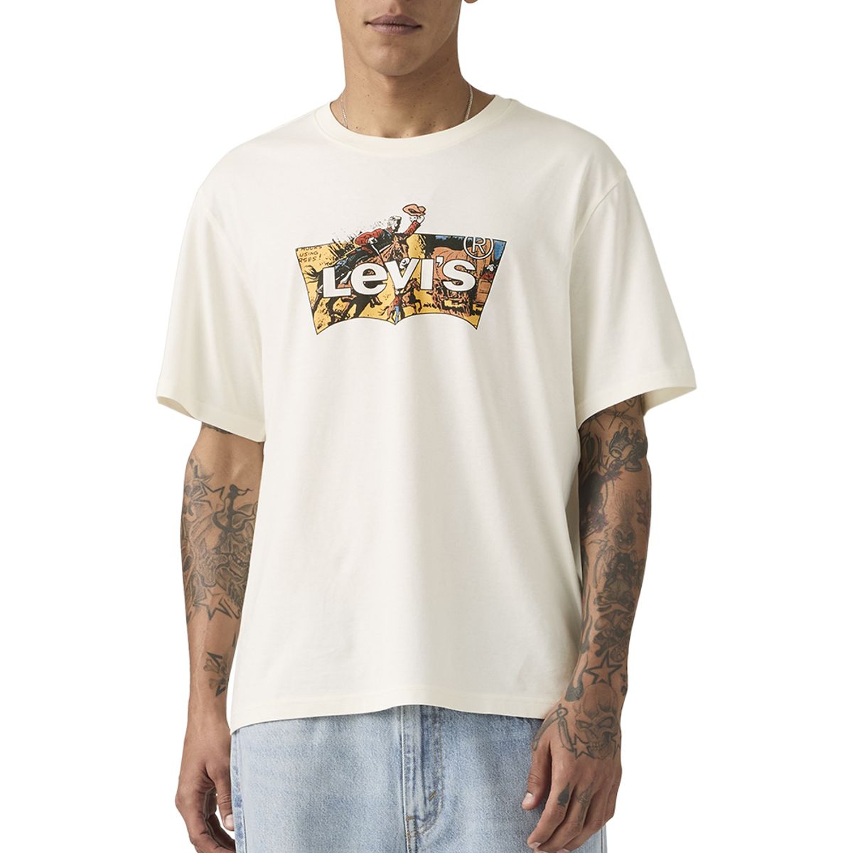 LEVIS - Polera Hombre Relaxed Fit Tee Beige Levis