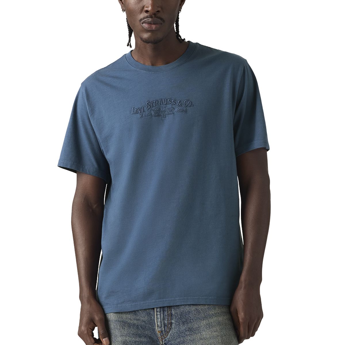 LEVIS - Polera Hombre Relaxed Fit Tee Azul Levis
