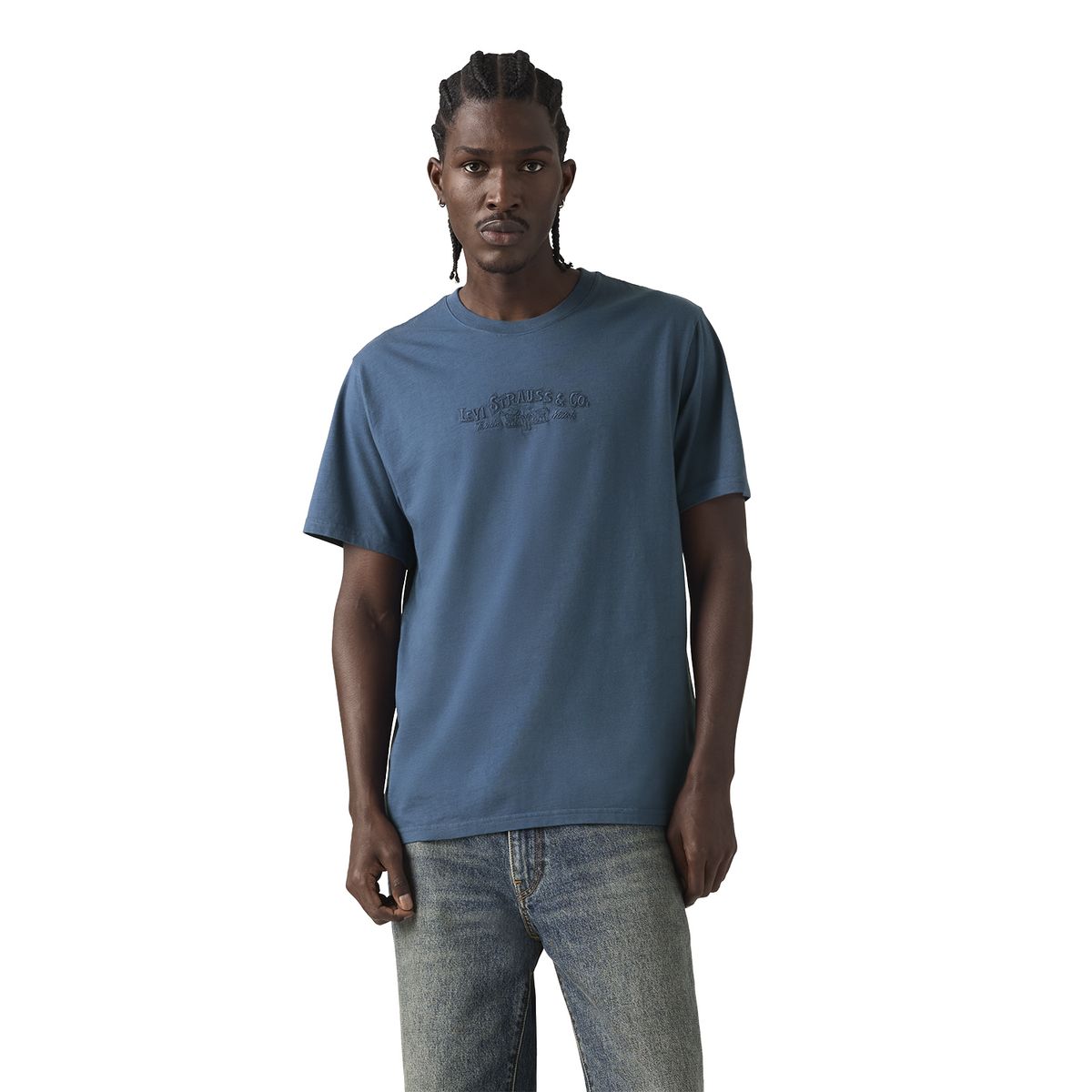 LEVIS - Polera Hombre Relaxed Fit Tee Azul Levis