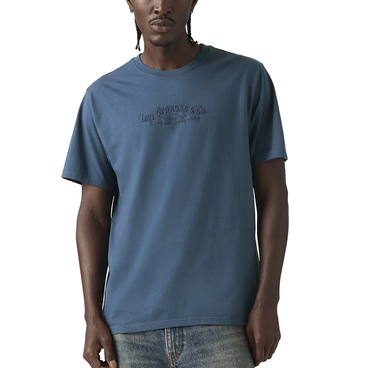 LEVIS - Polera Hombre Relaxed Fit Tee Azul Levis